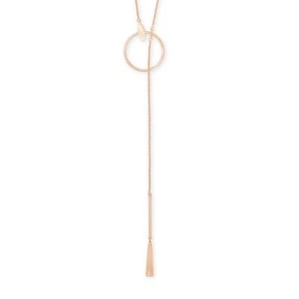 Kendra Scott Rose Gold Circle Pendant Necklace